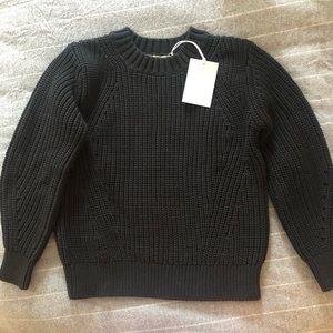 Everlane The Texture Cotten Crew black sweater